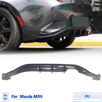 Auto Aizmugurējā Bufera Difuzoru Lūpu Spoilers PU Mazda MX5 2022 Auto Sacīkšu Aizmugures Difuzoru Priekšauts Lūpu Aizsargs Aizsargs Piederumi
