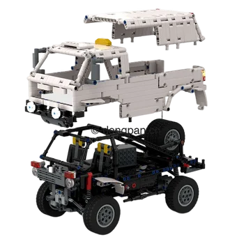 Km-116376 Mini Taksometru Celtniecības Bloki Rotaļlietu 1:11 Monster Mehānisko Salaist Modeļa Automašīnas apvidus auto Sūtīt Bērnu Rotaļu Zēns 12+ Vecuma Dāvanu