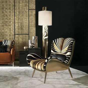 Pasūtījuma Neoklasicisma Mākslas Dizaina Formas Dīvāns Krēsls Gaismas Luksusa Mūsdienu Minimālisma Villa, Viesistaba, Atpūtas Mēbeles
