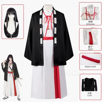 2023 Jauns Anime Jigoku Mechanic Cosplay Yamada Asaemon Toma Cosplay Kostīmu Pieaugušo Sieviešu Kimono Mētelis Tērpi Halloween Kostīms Apģērbs