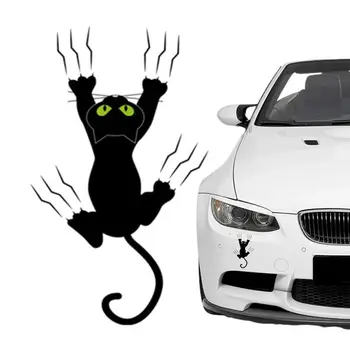 Kaķis Uzlīmes Kaķi Nokasiet Uzlīmes Uz Auto Ūdensizturīgs Auto Logu, Sienas, Svētku Dekorēšana Auto Uzlīme Guļamistabai Bagāžnieka Vējš