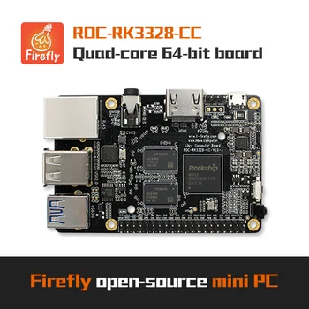 ROC-RK3328-CC,Mini-PC; Mini datoru; Darbvirsmas datoru , 2GB/4GB DDR, 32GB eMMC ,Aveņu Pi