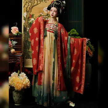 Ķīnas Tang Dinastijas Hanfu Kleita Sievietēm Seno, Tradicionālo Rokdarbu Hanfu Komplekti Vintage Sieviešu Pasaku Deju Cosplay Kostīms