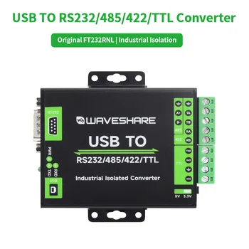 FT232RNL USB UZ RS232/485/422/TTL Interfeisa Pārveidotājs Rūpniecisko Izolāciju ar Alumīnija Gadījumā Atbalstu Mac, Linux, Android, Windows