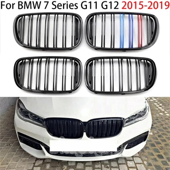 BMW 7 Usc-11 G12 730i 740i 750i 740e 725d 730d 2015-2019 Automašīnas Priekšējo Buferi Nieres Grila Restes Nomaiņa Glossy/Matte Black