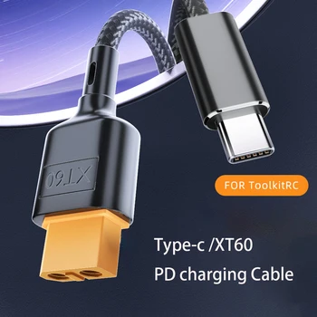 USB Type C PD, lai XT60 Kabeļa Adapteris, lai Toolkitrc SC100 Līdzstrāvas Lādētāja Pārveidotājs Toolkitrc M6 M7 M6D M8S