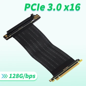 PCI-E X16, lai 16X 3.0 Sieviešu un Vīriešu Vertikāli 90 Grādu Leņķis pa Kreisi Stāvvadu Pagarinājuma Kabelis, Grafikas Karti PCI Express Extender