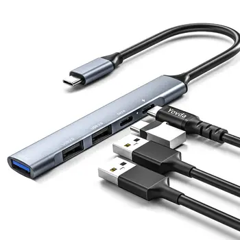 MultiPort Daudzfunkcionālo USB C USB 3.0 USB-C 5 IN 1 C Tipa Adapteris USB C Converter USB C Hub 5 In 1 USB Centrmezgli
