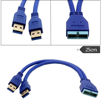 USB3.0 Datu Kabeli 2AM-20P ātrgaitas Adaptera Kabeli Reverse Izplešanās 20P Interfeiss Ir 0,25 Metri
