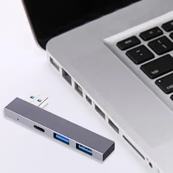 Portatīvo Ērti Multi-function USB2.0/USB3.0 Hub Plaša Saderība Sadalītāja Hub Multiport DATORU Piederumi
