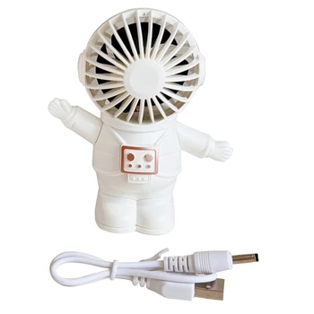 Creactive Karikatūra Cute Maz Astronauts Rokas Pārnēsājamie USB Uzlāde, Mazs Ventilators 95AF
