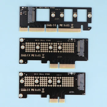 1Set M. 2 NVMe SSD NGFF Uz PCIE X16 Adapteris M Taustiņu Saskarne Kartes Atbalstu, PCI-e, PCI Express 3.0 2230-2280 Izmērs M. 2 M2 Pcie Adapteri