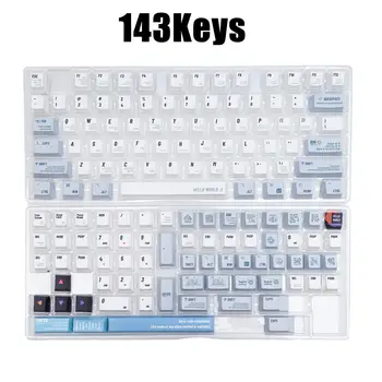 143 Atslēgas Pasūtījuma Programmētājs Keycaps Keycaps Profilu PBT Sublimācijas Mehāniskā Tastatūra Akko 61 64 84 87 98 104