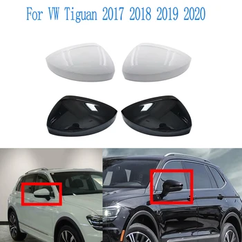 Automašīnas Atpakaļskata Aizstāt Melna Balta pa Kreisi, pa Labi VW Tiguan 2017 2018 2019 2020 Auto sānskata Spoguļi Ārējie Segtu Ārējie Cokols Korpusa Daļas