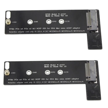 2X Jaunas Nvme M2 SSD Converter Kartes Piemēro Mac Mini 2014 A1347 MEGEN2 MEGEQ2 Adapteri