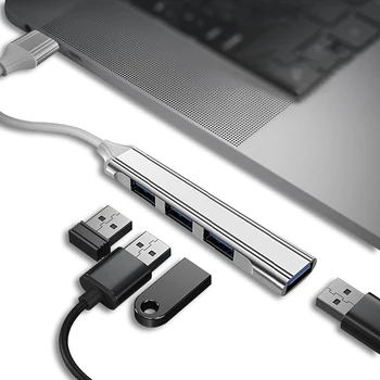 Rumbas Usb4 USB Porti Hub 4k Slim USB Sadalītājs 5gbps Vadītāja HUB Adapteris Laptop Docking Station