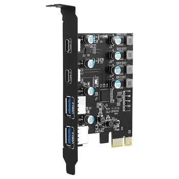 4 Porti PCIE USB 3.0 Paplašināšanas Karti PCI Express Adapteri atmiņas Kartes Desktop PC , Atbalsta Windowsxp/7/8/10
