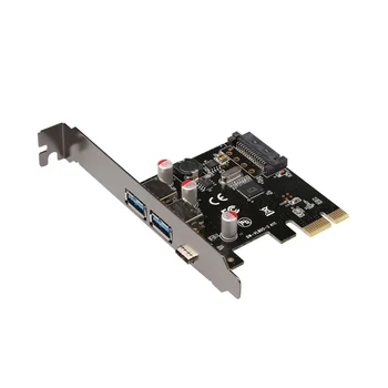 PCIE, Lai USB3.1 C Tipa Paplašināšanas Kartes USB CENTRMEZGLU, Sadalītāja Desktop PCIE Stāvvadu Kartes Pci Express Kartes Konvertētājs