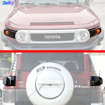 Zinky Toyota FJ Cruiser 2007. - 2021. Gadam Automašīnas Priekšējo un Aizmugurējo Lukturu Blackened Korpusa Dekoratīvais Vāks ABS Auto Gaismas Aizsardzība