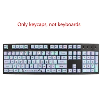 PBT Keycaps 1112Keys OEM Keycap par 61/87/104/108 MX Pārslēgt Mehāniskās Klaviatūras Keycaps Labākas spēļu pieredzes