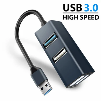 Hi-Speed USB 3.0 HUB Kabeļa Adapteris USB HUB 4-Port USB Sadalītājs PC Klēpjdators, Notebook Uztvērējs Datoru Papildierīces, Piederumi