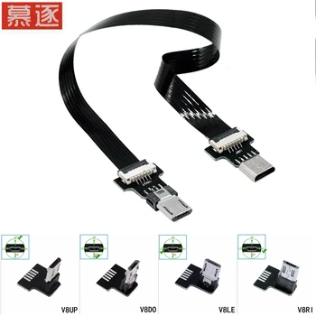 Standarta jo Micro USB un sieviešu un vīriešu USB 2.0 FPV īsu kabeli converter paplašinājuma adapteris 5CM 10CM 25cm 50cm 80CM 100CM