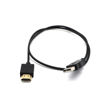 HDMI 1.4 Vīrietis Ar USB 2.0 Plug Adapteris Savienotājs Lādētāja Pārveidotājs Kabelis