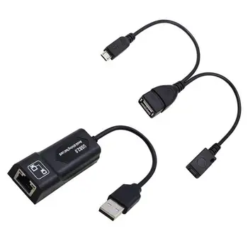 USB 2.0 RJ45 Adapteri/ 2X Mirco USB Kabeli, LAN Ethernet Adapteris 3 Vai Stick GEN 2