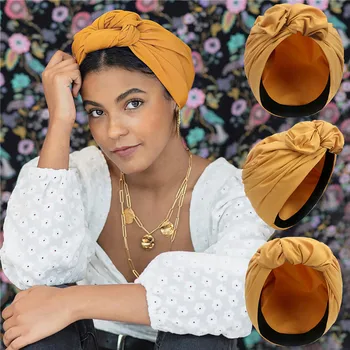 Franču Vintage Turban Cepuru Modes Sieviešu galvas apsējs Galvas stīpa Sieviešu Matu Vāks Vāciņš Dāmas Galvu Wraps Musulmaņu Lakatu Pārsegs