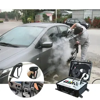 Auto Apkope Ārpuse Motora Interjera Augstspiediena Mazgāšanas Tīrītājs Tvaika Strūklu Smidzināšanas Detalizējot Auto Mobilo Tvaika Mazgāšanas