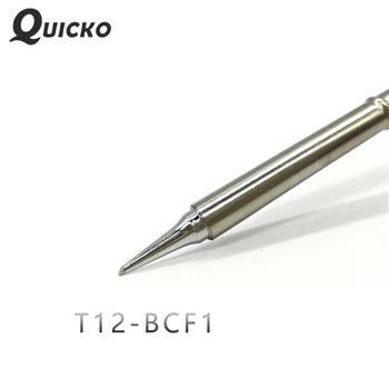 QUICKO T12-BCF1 Metināšanas Instrumenti lodēt dzelzs padomus 220V 70 W, lai FX9501 Rokturi, LED&OLED lodēšanas stacijas 7s izkausēt alvas