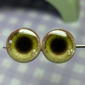 Dula Roku darbs Magnētisko Eye-kronšteins Beļģijas mīksta māla Svaigu zaļo Okulāru Acu Mikroshēmas Blythe Bjd Lelles Piederumi