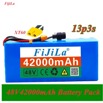 Batterie 13s3p 48V 42ah Pour Vélo électrique 1000W, Avec BMS Intégré, Connecteur XT60