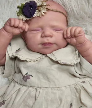 SANDIE 19inches Jaundzimušo Bērnu Atdzimis Lelle Komplekts Baby Pascle Spilgti Soft Touch Svaigu krāsu Nepabeigtu Lelle Daļas
