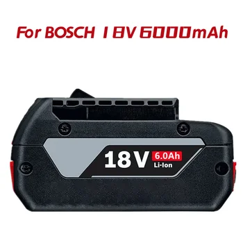 1-3PSC 18V Akumulatoru Bosch GBA 18V 6.0 Ah Litija BAT609 BAT610G BAT618 BAT618G 17618-01+lādētājs