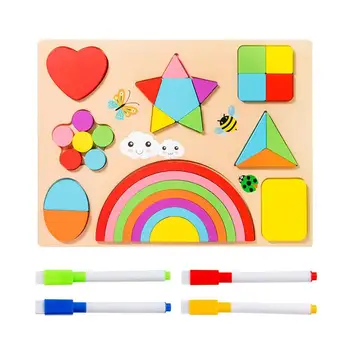 Forma Kārtotāja Rotaļlietas Forma atbilst Spēles Montessori CILMES Puzzle Rotaļlietas Attīsta Smalko motoriku Sākumā Izglītības Rotaļlietas Zēniem Meitenēm