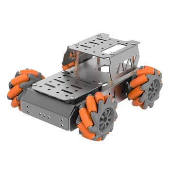 Rotaļu Robots Transportlīdzekļa Šasijas, Komplekta ar Mecanum Riteņiem Al ic Plānošanas Mācību DIY