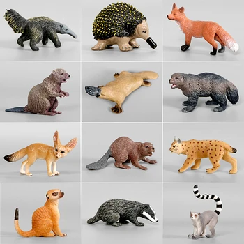 Simulācijas Meža Savvaļas Dzīvnieku Lūsis Bebrs Fennec Fox Darbības Rādītāji Kolekcijas Modeļi Rotaļlietas Bērniem, Bērnu Dzimšanas dienas Dāvana