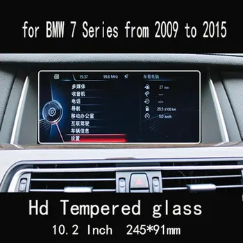 BMW F01 F03 Series 7 X7 2009-2021 Automobiļu interjera GPS navigācijas filmu LCD ekrāns Rūdīts stikls aizsardzības plēves