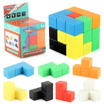 Magnētiskā Magic Cube Trīs Dimensiju 3x3x3 Ātri Gluda Pagrieziena Puzzle Ātrums Kuba Trīs Slāņi Smadzeņu Ķircinātājs Izglītības Rotaļlietas