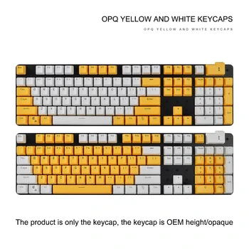 OPQ Keycaps ABS, Mehāniskā divu krāsu keycap Necaurspīdīgs 106 Atslēgas Augstas Qualty Noņemams Keycap Universāla Mehāniskā Spēļu 61/87/104