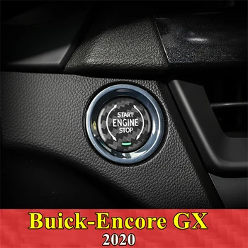 Par Buick Encore Auto Dzinēja Start Stop Poga Segtu Nekustamā Oglekļa Šķiedras Uzlīme 2020