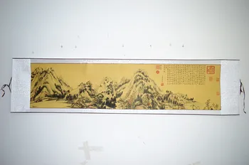 Tradicionālā Ķīniešu Apgleznošana Kaligrāfija Ritiniet Kalnu Classic Banner Apdare Kolekcija Dāvanu