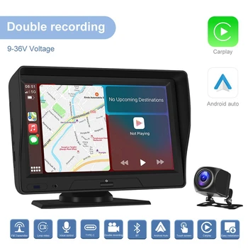 Bezvadu Carplay Android Auto 7 Collu Ekrāns Radio Priekšā Rezerves Kameras, Bluetooth, WIFI, FM, Bluetooth, Spoguļi Link TF Kartes