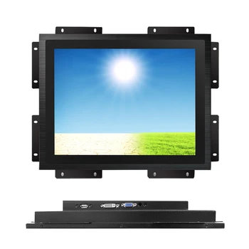 Tīra plakano 17 collu rūpniecības open frame touchscreen displejs Automāti